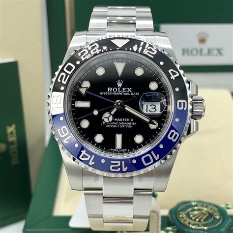 rolex gmt master 2 batman occasion|gmt master 2 black bezel.